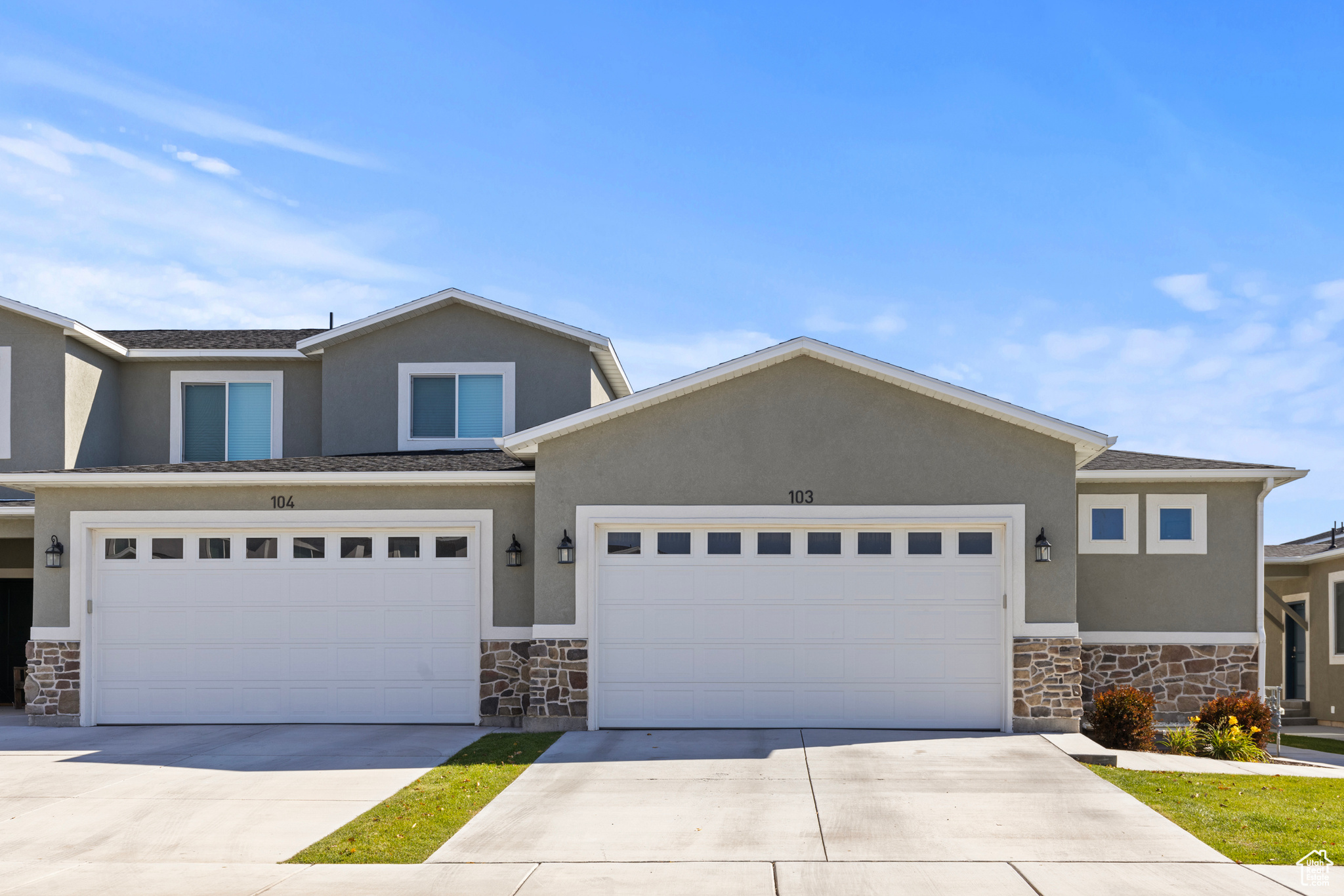 ** OPEN HOUSE SATURDAY OCT 11TH FROM 11AM-1PM ** Large west facing RAMBLER over 2000 sq ft! 3 large bedrooms. 3 bathrooms. Oversize 2 car garage. Large primary suite w/soaker tub & HUGE walk-in closet! End unit built in 2023 - one owner! Garage, Primary Suite, Laundry, Kitchen, Great Room all on main level! Granite throughout. Entertainers kitchen. Large pantry. All SS appliances INCLUDED! Refrigerator INCLUDED! Dishwasher. Large Sectional in basement INCLUDED with acceptable offer. LED lighting throughout. Central Air/AC. High Efficiency furnace. State of the art Fitness Center open 24x7. Amazing 39-seat theater room. Recreation Room where owners can reserve for parties. Children's "zero entry" swimming pool w/splash pad. Separate adult heated pool with large spa/hot tub. FHA/VA, USDA Rural, Conventional, Cash buyers welcome! One year Equity Home Warranty INCLUDED! Clean, clean, CLEAN!