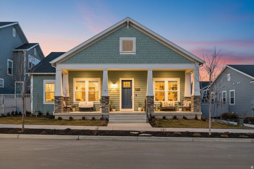 If you've been waiting for the perfect home without the hassle of building, this is IT. From the moment you step inside, you'll notice custom finishes, 8 foot doors throughout, and thoughtful design in every detail. Large windows fill the home with natural light, creating a bright and inviting feel. The basement features 9 foot ceilings and is nearly complete, it is dry walled, painted, plumbed, and wired. Plumed for kitchen, washer, dryer and full bathroom,  just waiting for your personal finishing touches. Nestled in the heart of Daybreak, you'll enjoy access to community pools, miles of trails, Oquirrh Lake, parks, and vibrant neighborhood events, offering a true live, work, play lifestyle.