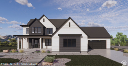 Now for sale in Lehi's Inverness community! The Elgin, part of D.R. Horton's Emerald Elite Series, offers over 6,300 total sq. ft. and 3,667 finished sq. ft. This stunning two-story home features 4 bedrooms, 3.5 baths, and a 4-car garage. The open-concept main floor includes a gourmet kitchen, spacious great room, and covered patio-perfect for entertaining. A main-level bedroom suite and private office add flexibility and comfort. Upstairs features a loft, three large bedrooms, and a luxurious primary suite with a spa-inspired bath and walk-in closet. The unfinished basement provides room to grow with potential for additional bedrooms and living space. Choose from Modern Farmhouse or Transitional elevations, both showcasing timeless curb appeal. Located near top schools, shopping, dining, and Silicon Slopes employment centers.