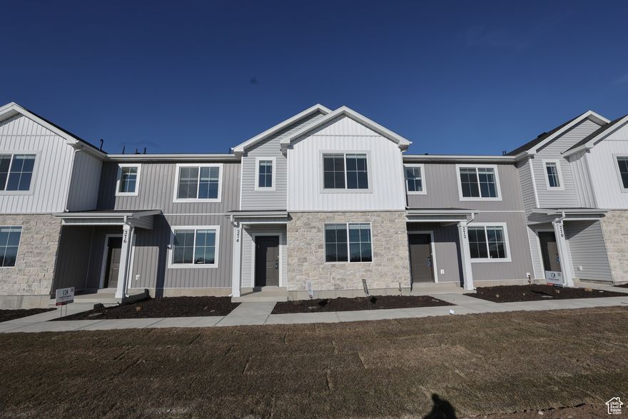 PROMOTION ALERT! Receive 4% of the list price back to use as you choose-closing costs, interest rate buy-down, or other buyer needs. Expires Oct 3rd at 5PM. Don't miss this amazing deal! Come and out and see them before they are gone. The home has 3 bedrooms upstairs with laundry and walk in closet for Master Bedroom. Stainless steel appliances and Quartz countertops with cabinets to the ceiling in the kitchen for added storage. Large windows to take in the views of the north end of Cache Valley! Internet is included in the HOA fee. Estimated completion early December 2025! *Pictures are of previous completed unit, please be aware this unit will be the same but may be various stages of construction. Colors are subject to change.*