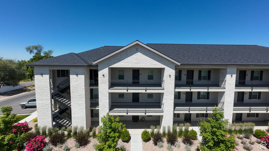 This beautiful, practically new, condo was built in 2021 and was sold and occupied in 2022. The spacious exterior entry area has a perfect view of the mountains to the east. This 3rd floor condo allows plenty of natural light from the east and west windows. It is located within minutes of a large park and downtown Springville, including a modern library, and a city park which boasts a splashpad for summer fun. Public transportation is only a block away. You will find quick and easy access to I-15.
