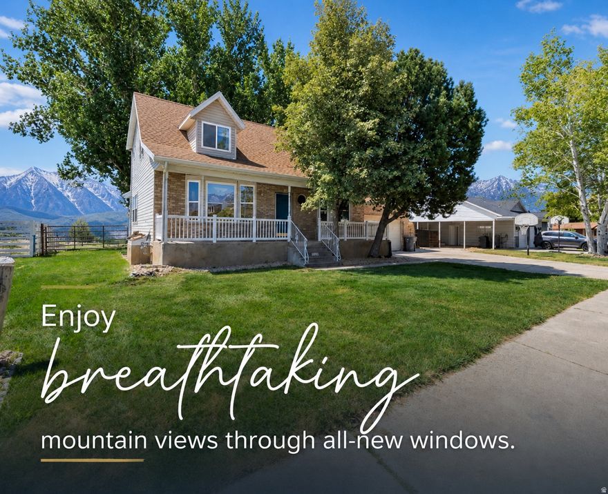 Don't Miss This Updated Gem on Pleasant Grove's East Bench! Tucked away on a quiet street, this charming home offers breathtaking views of the mountains, valley, and Utah Lake. With brand-new LVP flooring, a master suite featuring a walk-in closet, soaking tub and separate shower, and a spacious laundry room with a convenient chute, comfort meets style in every corner. Enjoy peace of mind with a newer roof (9 years old), all-new windows (2024), butcher block countertops, new water heater (2025) and a 5-camera security system already in place. Sitting on a -acre lot with mature trees, this property also features a powered shed, a sprinkler system, and an extra-tall garage - perfect for storage or a workshop. Location is everything, and this home is ideally situated between the Grove Creek and Battle Creek trailheads, with the Murdock Canal Trail just steps away - a dream come true for hikers, bikers, and outdoor lovers. Opportunities like this are rare. Schedule your showing today before it's gone! Be sure to check out the 3D Tour! https://my.matterport.com/show/?m=V3hgEmNfads  Square footage figures are provided as a courtesy estimate only and were obtained from county records. Buyer is advised to obtain an independent measurement.