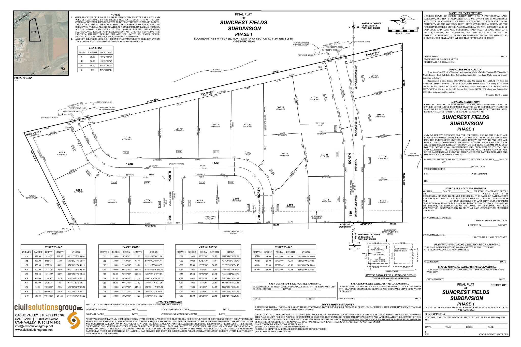 SUNCREST FIELDS - Land