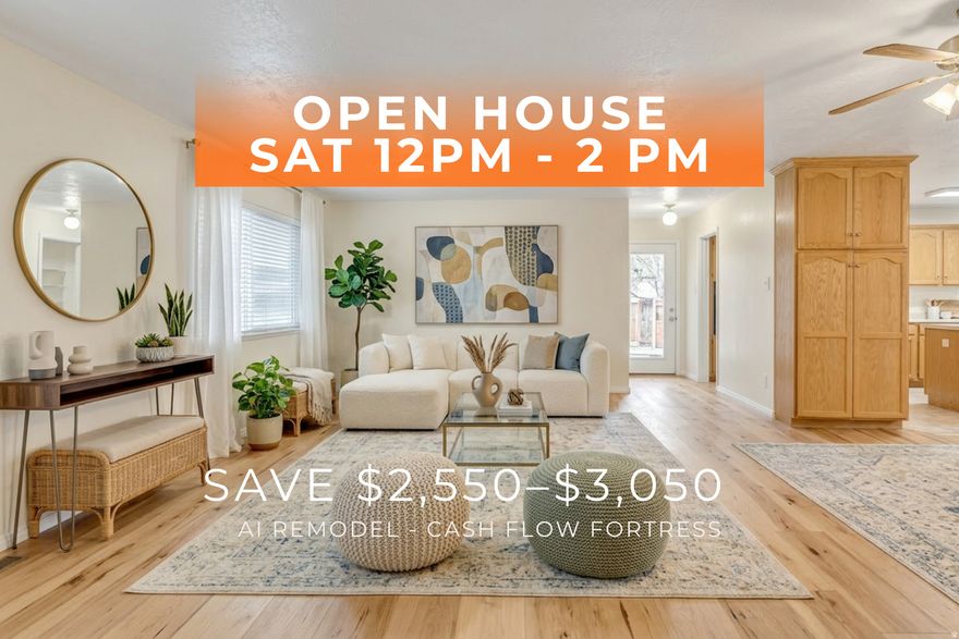 House hacking at the $750K level looks different. This is house hacking for owner-operators.  Own. Save. On this Cash-Flow Fortress.  Save $2,550$3,050 per month in total potential offset. Save $1,800$2,000 per month with ADU income. Save $350$450 per month with a sunroom office behind a drive-through garage-separate business entrance, home life stays separate. Save $175 per month with covered RV parking, plus two sheds-eliminate off-site storage for business equipment. Save by consolidating mortgage, office, storage, and parking into one asset. Save your cost down to approximately $1,650 per month to own. Save while building equity in a $750,000 Cash-Flow Fortress.  Not rent. Own.  This is a Cash-Flow Fortress built for owner-operators-designed to replace the bills you're already paying with one asset that works for you.  Live upstairs. Rent the ADU. Run your business from home. Store everything on-site.  One property. Real numbers. Real offset.  CONTACT the agent for Cash-Flow Fortress Packet-ADU docs, rent comps, code analysis, and your personalized cash-flow numbers.