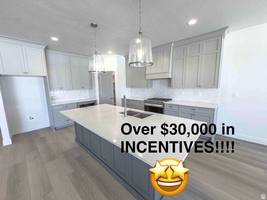 PRICE REDUCED!!  MOVE IN READY!!!  Welcome to this stunning 4,000 sq ft rambler, offering the perfect blend of comfort, functionality, and serene country living. Situated in a desirable community with walking trails and just minutes from hiking, boating, and shopping, this home has it all. Featuring 5 spacious bedrooms and 3 full baths, this thoughtfully designed home boasts an open-concept main level with abundant natural light and high-end finishes throughout. The gourmet kitchen flows seamlessly into the dining and living areas-perfect for entertaining or relaxing with family. The fully finished basement is a true showstopper, with 9' ceilings, a walkout entrance, and plenty of room to spread out. Enjoy movie nights in the dedicated theater room or use the space as a personal gym or flex area to suit your lifestyle. Set on a generous lot with peaceful surroundings, this home offers the tranquility of rural living with modern conveniences close at hand. Ask me about our lender incentives.