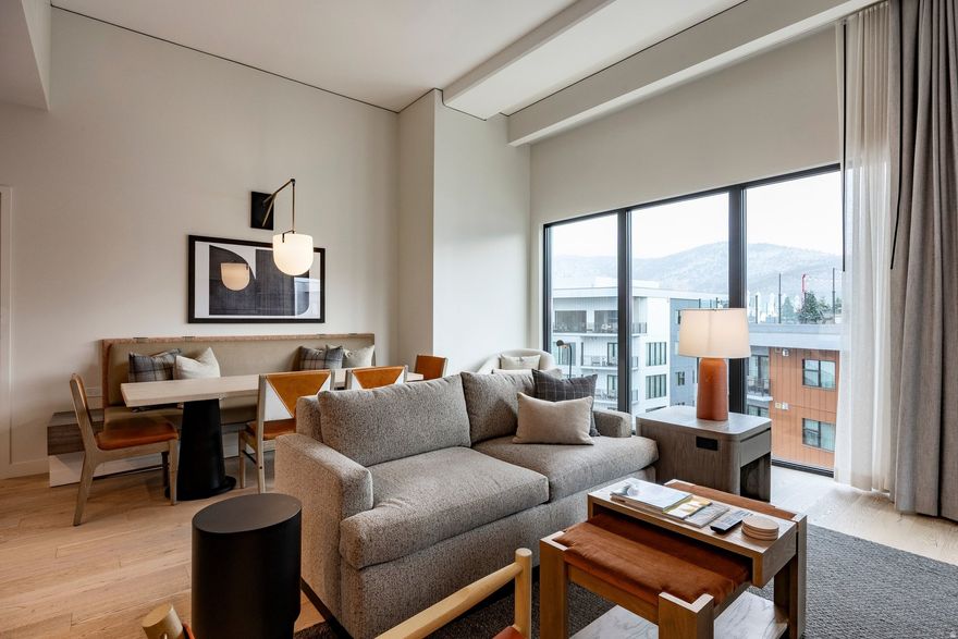 Only 8 units in Pendry Park City have this configuration, and only 2 of them are on the top floor. Perched atop Pendry Park City, this residence represents a rare convergence of design, exclusivity, and performance; It stands in a class of its own.  Light pours through every angle, capturing sweeping north-facing views of the ski slopes and the rooftop pool deck of the adjoining wing - a front-row seat to the resort's social pulse. The lock-off second bedroom, with a double-occupancy configuration, offers exceptional flexibility for personal use or guest accommodations.  Walk out your door to world-class skiing, boarding, and mountain biking via the brand-new Sunrise Gondola, then return to the full Pendry experience: acclaimed resort dining, a signature spa, state-of-the-art fitness center, bespoke curated shopping, and ski and bike valet - all without leaving the building.  This configuration is in high demand within Pendry's rental program, translating to stronger, more consistent income performance - an effortless blend of ownership and returns. And as a Pendry Residence owner, you're welcomed into the full Montage International family, with privileges spanning properties worldwide.  Ownership here comes with a life well cared for. A dedicated owner concierge anticipates every need, while the stocked owners' lounge and calendar of curated events and private gatherings create a genuine sense of community - the kind you don't find in ordinary real estate.  Rare, refined, and income-savvy - elevated mountain living with a distinct edge.