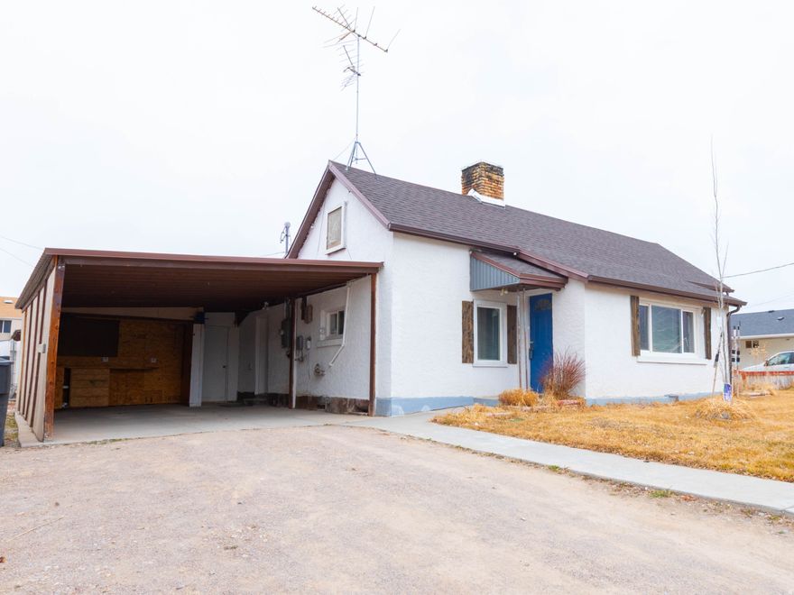 Charming and well-maintained 3-bedroom, 1-bathroom home in the heart of Ephraim, just one block from the Snow College Activity Center. Recently updated with fresh interior paint, new carpet, new tile, and a beautifully updated bathroom. This home features a spacious family room, three comfortable bedrooms, and built-in closet units with dresser drawers and lighting. The yard is neatly manicured and equipped with a sprinkler system, and a storage shed is included. Ideal as a starter home or an excellent investment property, with prime walkable proximity to Snow College and the new Ephraim Temple. Clean, move-in ready, and full of charm-don't miss this opportunity!