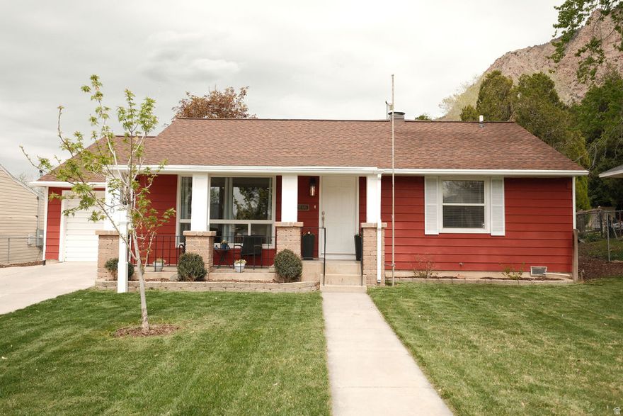 Welcome to this warm and inviting single-level rambler, perfectly nestled high on the desirable east bench where breathtaking mountain views surround you. This thoughtfully updated home offers effortless living with a bright, open feel and a layout designed for comfort and convenience. Step inside to discover a beautifully remodeled kitchen featuring modern finishes and functionality, along with two fully updated bathrooms that bring a fresh, contemporary touch. The private primary suite is a true retreat, complete with its own separate entrance and a cozy fireplace-perfect for relaxing at the end of the day. A smart thermostat adds modern comfort and efficiency. Relax on the darling front porch or unwind in the covered back patio, where a serene, calming backyard creates the perfect setting for quiet mornings or evening gatherings. Ideally located just minutes from scenic hiking and walking trails, outdoor recreation, Pineview Reservoir, and nearby ski resorts, this home offers the perfect balance of tranquility and adventure. Whether you're enjoying the natural beauty or the stunning mountain views from your own backyard, this east bench gem truly has it all.
