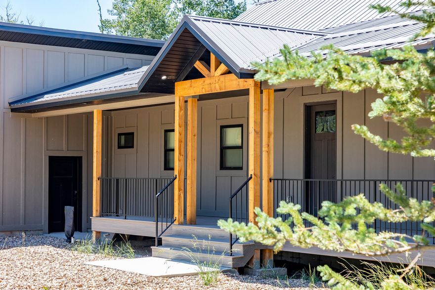 This custom cabin sits on 3.31 acres in the Uintalands gated community.  Built with zero maintenance in mind, so you can simply enjoy your weekends. Enjoy amazing outdoor views from the covered deck. Vaulted ceiling with a wall of windows in the open concept family room and kitchen. Gas fireplace. Brizo fixtures in the kitchen.  Main level primary suite, laundry, and locker room. Fully finished basement including two additional bedrooms, a den, and a large family room. 2x6 framing on all exterior walls, spray foam insulation on exterior walls. Insulated garage, Pella windows and doors, custom railings, 50 gallon water heater & covered entry. Hansgrohe fixtures and hardware in the basement bathroom, and Moen fixtures in the half/ bath. Textured metal roof and integrated fire suppression system.  Uintalands HOA includes electronic main gate, full-time caretaker, community trash removal, ample common ground, a private shooting range, a private fishing pond, and gated access to 2.2 million acres of the Uinta-Wasatch-Cache National Forest.