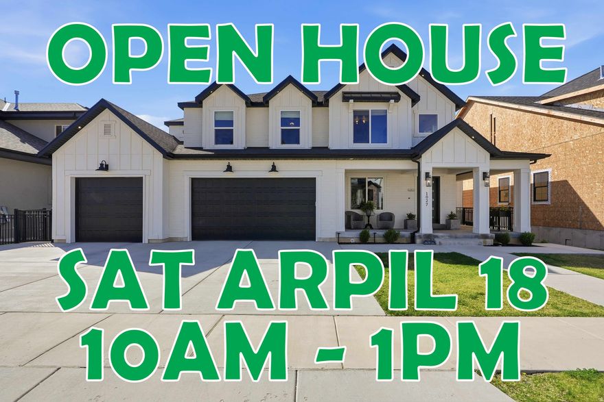 **OPEN HOUSE SATURDAY ARPIL 18 FROM 10AM-1PM** Perched above the valley in the highly sought-after Traverse Mountain community, this exceptional home offers a rare blend of elevated living, timeless design, and unforgettable views. From sunrise over the mountains to sunset across Utah Lake, every moment here is framed by breathtaking scenery that truly sets this home apart.  Step inside and experience a space designed to impress-where farmhouse charm meets refined, high-end finishes. The open-concept layout is anchored by a dramatic two-story fireplace, creating a warm and inviting focal point for gatherings both large and intimate. The kitchen is equally impressive, featuring custom cabinetry, premium finishes, and a layout that seamlessly connects to the main living space-perfect for entertaining or everyday living.  One of the home's most unique and desirable features is the presence of two primary suites-one conveniently located on the main level, offering a private retreat with a spa-inspired bathroom, and another upstairs, providing flexibility for multi-generational living or added privacy for guests.  Downstairs, the home continues to deliver with a fully equipped ADU / mother-in-law suite, complete with its own kitchen, living space, and bedrooms. Whether used for extended family, guests, or entertaining, this space adds incredible versatility and value.  Step outside to the expansive deck and take in the sweeping views of Utah Lake, the valley, and surrounding mountains-a backdrop that turns everyday living into something truly special.  Located in the heart of Silicon Slopes with convenient access to shopping, dining, and recreation, this home offers not just a place to live-but a lifestyle to experience. Furniture is negotiable. This home was featured on the TV show Utah's Real Estate Essentials on ABC4. ***Seller has received a quote to add a 3rd tier in backyard for potential yard or sports court. Contact agent for more info***