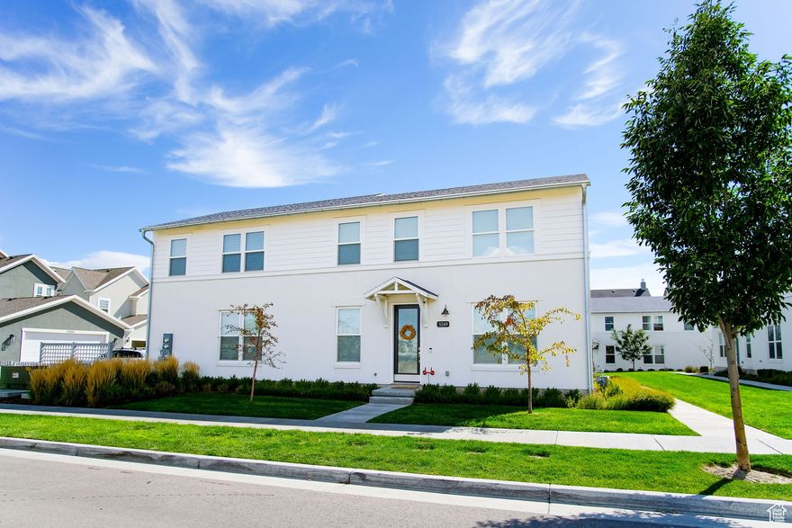 Unique Stand-Alone Townhome in Daybreak  No Shared Walls! This incredible, fully detached townhome in Daybreak offers the privacy of a single-family. The bright and open Great Room features soaring vaulted ceilings, double-height windows, and stylish faux wood flooring that fills the space with natural light. The kitchen boasts a central island with sink, stainless steel appliances including a gas stove, glass-front cabinets, and direct access to the private fenced patio-perfect for entertaining and BBQs.  Retreat to the spacious primary suite complete with a walk-in closet and a spa-inspired ensuite bathroom featuring a stunning glass shower and modern tile flooring. Additional highlights include: Fully detached with no shared walls, Attached 2-car garage, Tankless water heater, Low-maintenance, fenced patio, Vaulted ceilings & abundant natural light. Prime Location: Just a short walk to TRAX, Basin Park, Oquirrh Lake, and close to Brookside Park, Mountain View Corridor, and The District for shopping, dining, and entertainment. Enjoy all of Daybreak's incredible amenities: multiple pools, splash pads, kayaks, community gardens, fitness centers, miles of trails, year-round events, and more.