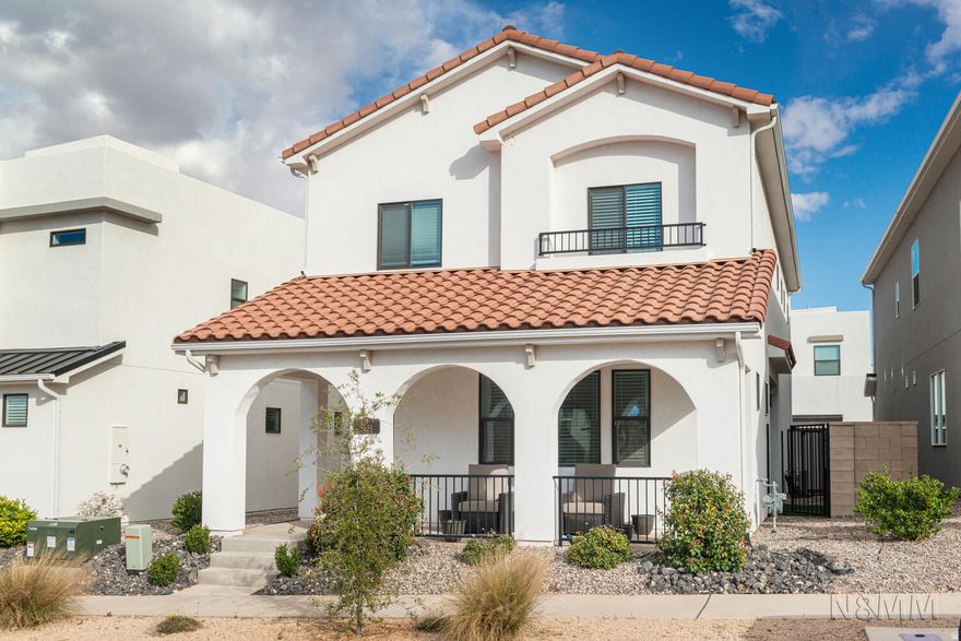 Experience elevated living on Garnet Drive located in the covenanted DESERT COLOR this beautifully appointed 4-bedroom, 2.5-bath home that perfectly blends comfort, style, and resort-inspired amenities.  $10,000 upgrade recently on kitchen cabinets.   What truly sets this property apart is the lifestyle that comes with it. Residents enjoy exclusive access to a breathtaking 2.5-acre private lagoon featuring pristine white sand beaches and crystal-clear water. Spend your days swimming, kayaking, or paddle boarding just moments from your front door. It's like living at a luxury resort-without ever leaving home.  In addition to the lagoon, the community offers multiple pools, relaxing hot tubs, expansive parks and manicured lawns, scenic walking and biking trail systems, and a vibrant calendar of community events and activities. Whether you crave relaxation, recreation, or connection, this neighborhood delivers it all.  This is more than just a home-it's a lifestyle defined by comfort, beauty, and year-round enjoyment. Don't miss your opportunity to own a piece of paradise on Garnet Drive. Schedule your private tour today and discover what makes this property truly exceptional.