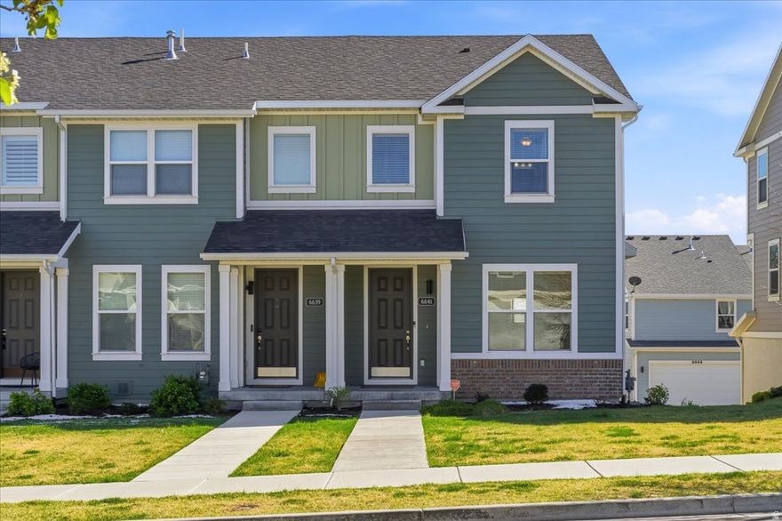 Welcome to this beautifully maintained newer townhome in one of West Jordan's most desirable communities, surrounded by single family homes. Thoughtfully designed and filled with natural light, this home offers a spacious open concept main level with a large family room and expansive windows that create a bright, inviting atmosphere. The seamless flow between the living, dining, and kitchen areas makes everyday living and entertaining feel effortless. Upstairs, you'll find a comfortable primary suite, two additional bedrooms, and two full bathrooms, offering both space and functionality. The partially finished basement provides room to grow, with the opportunity to add an additional bedroom and bathroom perfect for future equity and customization. Conveniently located near dining, shopping, and with easy access to Mountain View Corridor and Bangerter Highway, this home offers the ideal combination of comfort, style, and location.   Square footage figures are provided as a courtesy estimate only and were obtained from county records .  Buyer is advised to obtain an independent measurement.