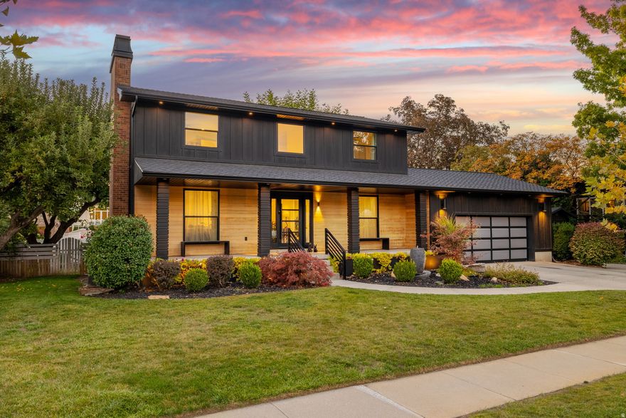 Tucked within a rare enclave of quiet, dead-end streets where neighbors know each other and community still feels genuine, this fully reimagined residence offers a lifestyle as beautiful as the home itself.  Inside, the home unfolds with warmth and sophistication. A welcoming living room creates the perfect setting for both elevated entertaining and comfortable everyday living, while multiple gathering spaces are anchored by three fireplaces, adding depth and ambiance throughout.  The expansive kitchen serves as the heart of the home, featuring custom cabinetry, a marble backsplash, generous workspace, and a seamless flow into the surrounding living areas. Just beyond, a formal dining room makes a statement of its own, complete with designer wallpaper and large east-facing windows that frame stunning views of Mount Olympus, a backdrop that elevates every meal.  The layout offers both flexibility and function with four bedrooms, including a beautifully appointed primary suite complete with a spa-like bath and an oversized luxury shower. With 3.5 bathrooms and two laundry areas, the home is thoughtfully designed for both convenience and comfort.  The walk-out basement presents endless possibilities, ideal for an in-law suite, guest retreat, or an extension of your entertaining space.  Step outside and the experience continues. A private backyard framed by mature trees offers shade, tranquility, and a true sense of retreat. The expansive deck and outdoor entertaining area, complete with a wet bar, create the perfect setting for summer evenings and effortless gatherings.  Surrounded by multi-million-dollar homes, this property offers a rare opportunity to enjoy elevated living in a truly connected neighborhood, one where pride of ownership is evident, and where neighbors don't just live next door, they show up for each other.  Thoughtfully renovated from top to bottom, every detail has been curated with intention, from the custom metal front door and custom metal stair railing to the striking exterior transformation.  Extensive capital improvements provide peace of mind, including air conditioning units and two furnaces installed in 2018, updated plumbing and electrical completed in 2018, a new electrical panel in October 2021, and a full exterior remodel featuring new cement board siding, engineered cedar accents, and a 50-year presidential roof completed in October 2021. All windows were replaced in September 2022, further enhancing efficiency and overall quality.     Square footage figures are provided as a courtesy estimate only; Buyer is advised to obtain an independent measurement.