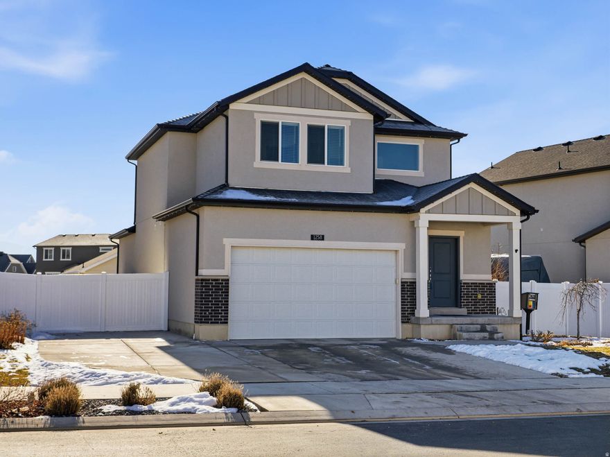 This bright and immaculate 2-story home features a primary suite on the main level and is priced to sell! | Beautiful wide plank laminate wood floors throughout kitchen & living area | Open kitchen with large island, pantry, and gas range | Spacious 9' ceilings on the main level | Upgraded lighting | Gorgeous quartz countertops throughout the home! | Great primary suite with walk-in shower & walk-in closet | Heading upstairs you'll find 3 good sized bedrooms, a full bath, & laundry room | Large basement with over 1000 sq ft & plenty of room to grow! | Nice yard with chicken coop that can stay or go and garden boxes and fruit trees on the side of the home | Awesome location in Overlook with close access to schools, parks, community pool, trails, and other wonderful amenities!