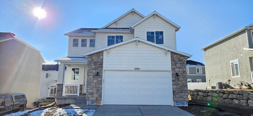 This Santa Anna is a beautiful 2-story plan, featuring 4 finished bedrooms and 2.5 baths, 2-car garage, with the possibility of finishing an additional bedroom or two, and a full bath in the basement. This home includes a basement entrance, with plumbing for an ADU (for basement kitchen sink and laundry). The laundry room and all 4 finished bedrooms are located upstairs for privacy and convenience, and you'll love the 9' ceilings on the main floor. This home includes a number of upgrades, including but not limited to 9' main floor ceilings, large walk-in pantry, beautiful flooring throughout (carpet, LVP), white kitchen and bathroom cabinets, quartz countertops, and stainless steel appliances. NO HOA!! Expected completion is around the end of December 2025.  Lender incentive available when using Seller's preferred lender, of 3% of the purchase price towards closing costs or rate buydown.  Please contact agent for access.