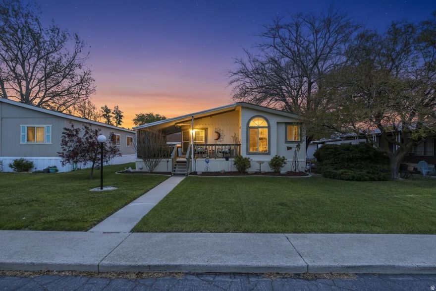 Welcome to 55+ Winchester Park living in Murray!  This home offers a host of modern updates and conveniences.  Enjoy a brandnew roof (2021), furnace and AC (2022), and water heater (2023). The exterior shines with fresh paint (2023), new rain gutters (2021), and a newly restained deck (2024). Inside, find ceiling fans in every room and all appliances included except freezer, including a Maytag commercial washer and a gas dryer.  The property features an 8x12 shed with an extrahigh roof (2019), automatic sprinklers (2022), and a newly replaced main water line (2024). Plus, enjoy abundant RV storage and covered parking for multiple vehicles.   Square footage figures are provided as a courtesy estimate only and were obtained from ______________ .  Buyer is advised to obtain an independent measurement.