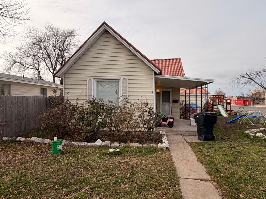 This cute, single level home features very open Kitchen and Living areas, very spacious bedrooms, many updates throughout, located on a corner lot witha big detached garage! All in a great part of town close to shopping.