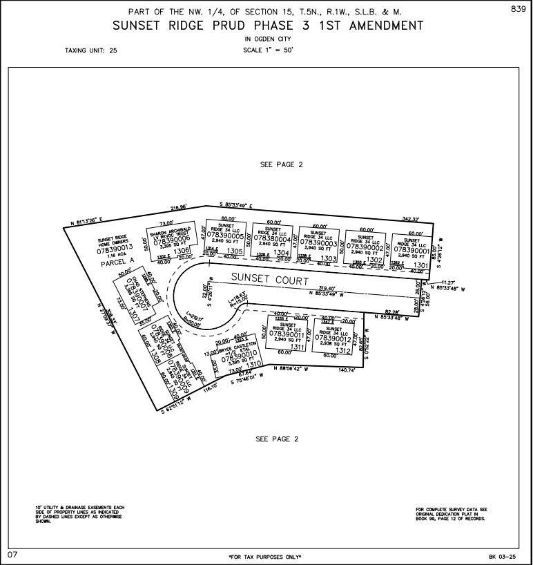 SUNSET RIDGE PRUD PHASE 3 - Land