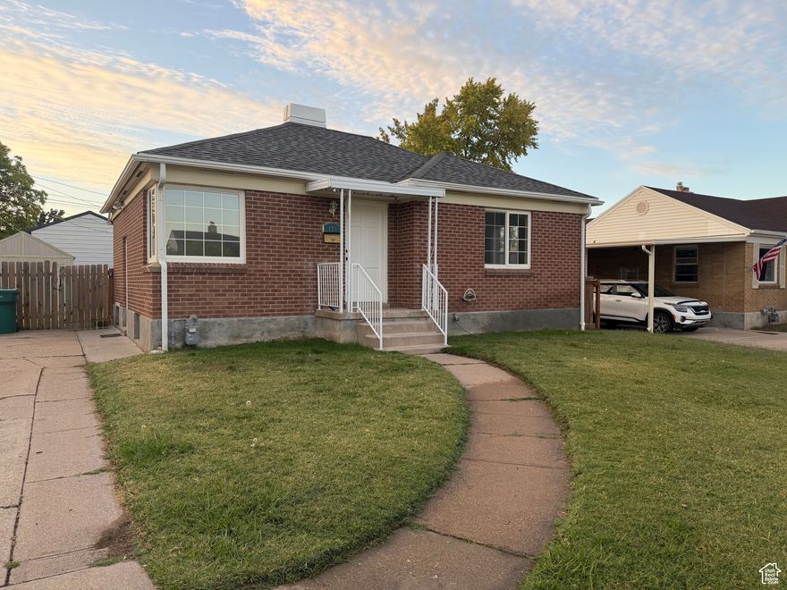 Adorable 4-bedroom, 2-bath brick rambler featuring a newly renovated kitchen with quartz countertops, stainless steel appliances, and a stylish sink. The home has new LVP flooring, carpet, and paint throughout. The updated upstairs bathroom adds to the home's appeal. Conveniently located near I-15 and Hill Air Force Base. Be sure to check out the 3D tour above. All information herein is deemed reliable but is not guaranteed; buyer is responsible to verify all listing information, including square feet/acreage, to buyer's own satisfaction.