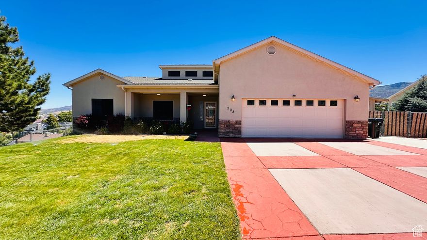 **PRICE REDUCTION** Welcome to this beautiful rambler-style home in the highly sought-after Cove neighborhood of Cedar City, also known as Festival City, USA! Situated on a prime corner lot just under a quarter acre, this home boasts an expansive deck and covered porch that offer exquisite views-perfect for relaxing or entertaining. Step inside to soaring vaulted ceilings on the main level, with plenty of windows filling the home with natural light. The open-concept layout features matching granite countertops throughout, elegant plantation shutters, and two cozy gas fireplaces-one on each level. The fully finished walkout basement includes its own kitchenette, making it ideal for guests or potential rental income. The primary suite is a true retreat, with vaulted ceilings, featuring a walk-in shower, jetted tub, dual vanity, and ample closet space. Additional highlights include high ceilings in the basement, ample storage, low-maintenance landscaping, and a fully fenced yard. This home is a must-see! Don't miss your chance to own a gorgeous, move-in-ready home in one of Cedar City's premier neighborhoods. Schedule your showing today. ***TO VIEW FULL MOTION VIDEO OF THIS HOME PRESS THE TOUR BUTTON** **THIS HOME IS FEATURED ON TELEVISIONS REAL ESTATE ESSENTIALS ABC4 UTAH SUNDAYS AT 4:30PM *** Square footage figures are provided as a courtesy estimate only. Buyer is advised to obtain an independent measurement & verify all info.