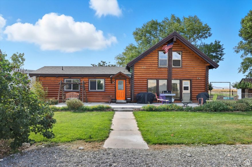 Rare opportunity to own beautiful cabin with 30x40 shop and just under an acre! This home has a loft that can be used as a bedroom, a spacious kitchen, and two rooms on the main floor. The basement has an additional two finished bedrooms along with more space that can be finished to your liking. The basement also has an exterior door that goes up a staircase to the backyard. The shop is very spacious and has  some work started to build an upstairs corner loft/office.  Lots of space so bring the animals and enjoy country style living! New roof and newer HVAC. Listing agent related to seller. Schedule your showing today! Square footage figures are provided as a courtesy estimate only. Buyer is advised to obtain an independent measurement. Buyer and buyer agent to verify all info.