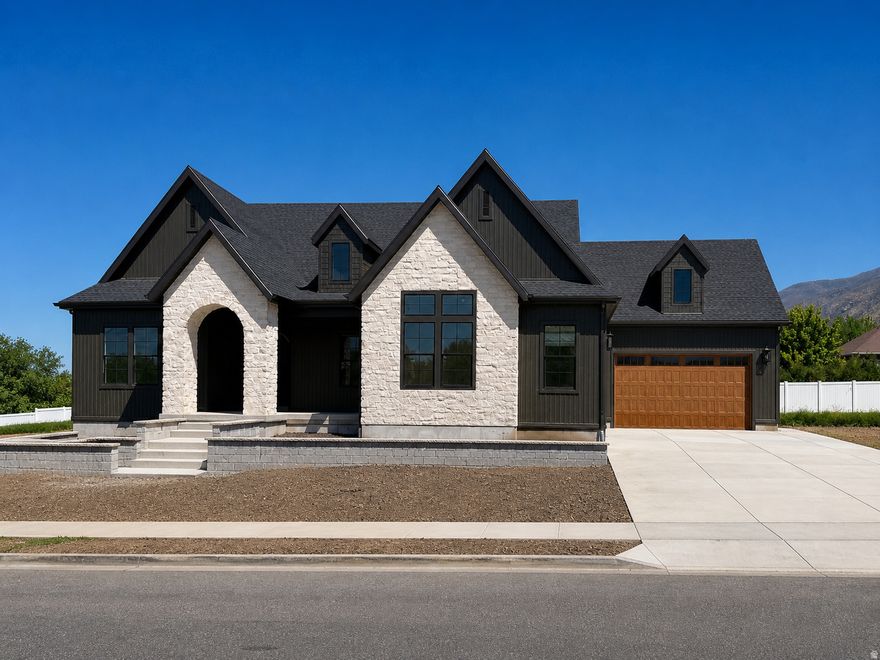 LOT#128. This stunning "Treble XL" has awesome and timeless curb appeal with Symphony Homes' new "European Romantic" exterior, and tons of upgrades throughout this very popular and spacious floorplan! This home is expected to be complete by June. This home features two 2-car garages that will be finished. Enormous Primary Suite has an oversized shower, freestanding tub, separate vanities, and a custom wardrobe room with a laundry hookup for convenience. Family room will feature stain grade wood beams and a custom fireplace. Kitchen will be equipped with upgraded appliances, including 48" dual fuel gas range, built-in side by side fridge & freezer, and an oversized walk-in butler's pantry with countertops and outlets. Huge dining nook with decorative ceiling. Large laundry room in basement includes ample cabinetry & countertop. One of the bedrooms in the basement has its own en-suite bathroom! You'll love entertaining in the finished basement featuring a beautiful wet bar and a half bathroom for guests. Lots of storage space throughout. Quality LVP flooring, extra high ceilings. Large covered patio. Amazing craftsmanship and interior design throughout. List price includes 100k in full yard landscaping.