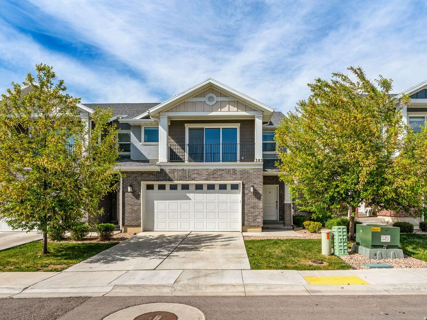 Step into comfort, convenience, and style with this beautifully designed 3-bedroom, 2.5-bath townhome-perfectly located with quick and easy freeway access for seamless commuting. The high ceilings in the main living space create an open, light-filled atmosphere ideal for both relaxing and entertaining. You'll love the open-concept layout that effortlessly connects the kitchen and living room. Upstairs, the standout feature is the oversized primary suite featuring a private balcony-perfect for morning coffee or evening sunsets.  Just behind the home is Cook Family Park.  The park has so many fun things a Splash Pad, Skate Park, Jungle Gym, Sports courts, etc.