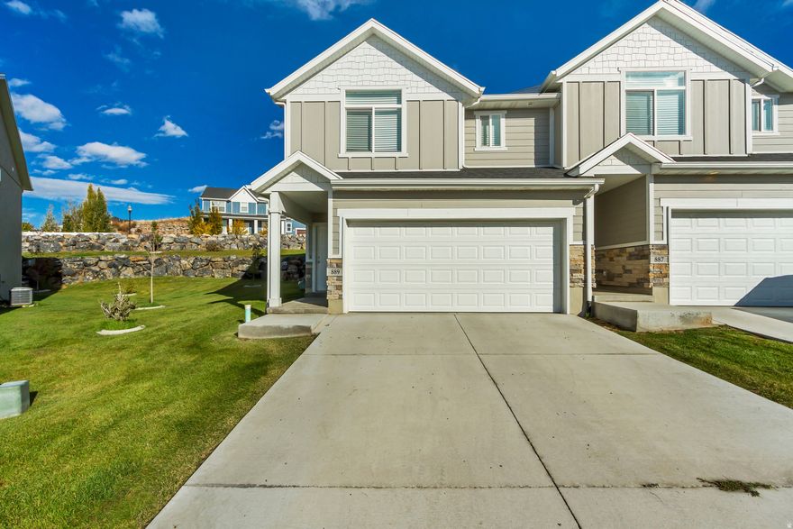 Discover your dream home in the heart of Morgan, Utah! This stunning townhome, built in 2022, offers breathtaking mountain views and a fresh, modern design. With three spacious bedrooms and 2.5 pristine baths, it's the perfect place to call home. Don't miss out on this like-new gem! Square footage figures are provided as a courtesy estimate only and were obtained from county records. Buyer is advised to obtain an independent measurement.