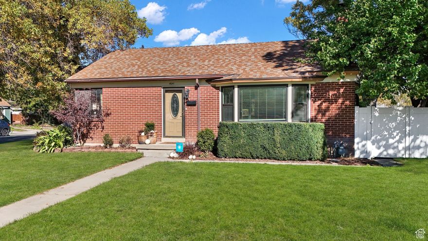 Stunning Home in Highly Sought-After Central Location!  Welcome to this beautifully maintained brick rambler home nestled in one of the most desirable and centrally located neighborhoods in Murray. This charming property seamlessly blends classic character with thoughtful modern updates-perfect for both everyday living and effortless entertaining.  Step inside to an open, sun-filled layout featuring hardwood floors, elegant moldings, and an abundance of natural light throughout. The spacious, newly updated kitchen is truly the heart of the home, boasting sleek countertops and ample cabinetry-ideal for cooking, hosting, or enjoying casual meals with family and friends.  Downstairs, the finished basement offers brand-new carpeting and versatile space that can be used as a media room, home gym, playroom, or whatever fits your lifestyle. There's also generous storage to help keep everything organized.  Outside, French doors open to a large back deck and beautiful yard-perfect for barbecues, gatherings, or simply relaxing in your private outdoor space. A detached double-car garage provides plenty of room for parking and additional storage.  Don't miss this rare opportunity to own a move-in ready home in a truly unbeatable location!