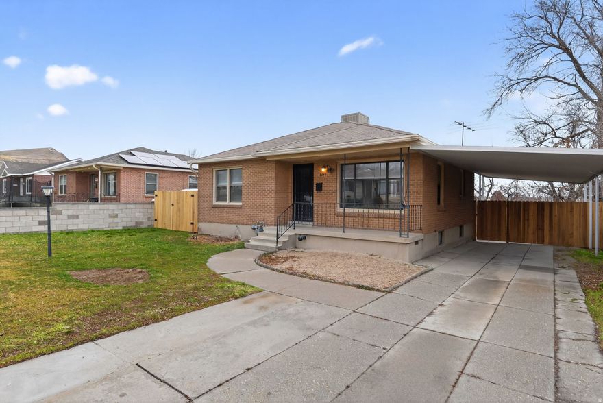 Tour this beautifully remodeled 4-bedroom, 1.5-bath single-family home, ideally located in a quiet neighborhood with convenient freeway access. An extra space in basement provides additional living options for a den/office. Enjoy ample parking, including carport parking and RV parking, along with a fully fenced backyard and plenty of outdoor space. This home features a brand-new furnace and A/C for year-round comfort. The remodeled kitchen is designed with an open-concept layout that flows seamlessly into the living room, creating a bright and inviting space for everyday living and entertaining. With beautiful curb appeal, generous yard space for backyard fun, and close proximity to shopping and commuting routes, this home is a must-see. Buyer to verify all information.