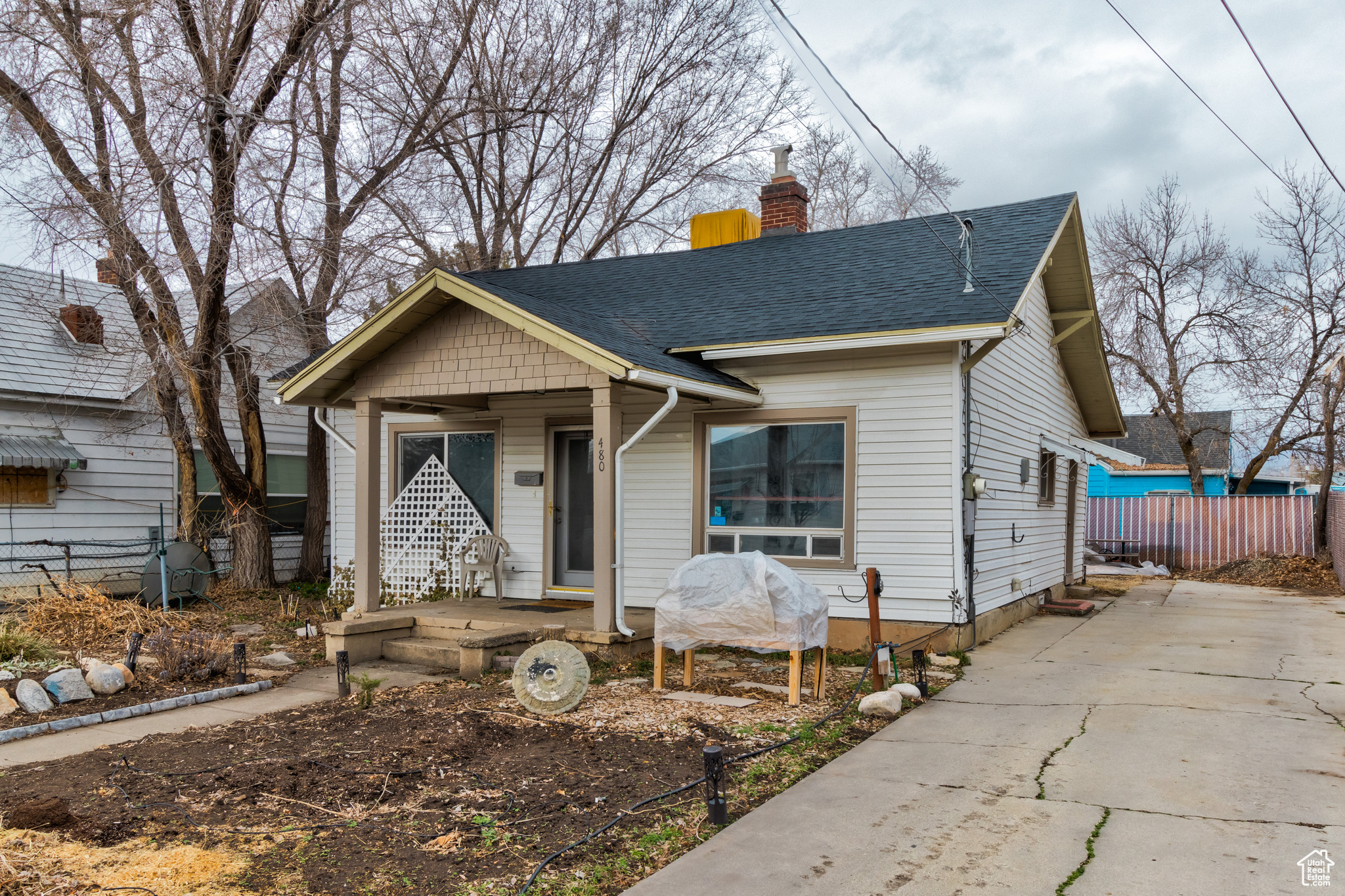 *** Multiple Offers Received!! Highest and Best Due Sunday February 16th at 5:00 pm.Charming 4-Bedroom Bungalow with Immaculate Garden! Brimming with potential and character. The front yard has been transformed into a gardeners oasis, complete with a 16' X 3' X 3' raised Redwood Garden Box, Perennial flower beds, and a drip irrigation system for easy care. There is also a peach tree, established Blue Berry Bush, Strawberries, Raspberries, Grapes and Perennial Herbs growing. Inside, you'll find a cozy layout, with lots of natural light, 3 bedrooms upstairs, and a full bath. The basement can be used as a 4th bedroom. The furnace was serviced in December and a whole house air purifier was added. So you can breathe easy! Located in Ogden's Townsite Park neighborhood, it's close to shops, dining, and parks. Now is the perfect opportunity to make this home your own!  Square footage figures are provided as a courtesy estimate only, and were obtained from previous listing.  Buyer is advised to obtain an independent measurement.