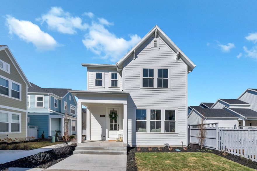 Imagine coming home to this beautifully designed home in Daybreak! The maintenance-free Paseo leads to a welcoming front yard and covered front porch, and inside, the open layout showcases 9ft ceilings and abundant space to greet or entertain guests! Abundant windows splay warm natural lighting throughout the main floor. The pristine Kitchen includes a spacious island with built-in farmhouse sink, pendant lighting, granite tops, custom tile backsplash, stainless steel appliances and more! Prepare gourmet delights in the Kitchen and easily transition to the adjacent Dining Area offering access to the yard. The upstairs Primary Suite features a walk-in closet and gorgeous ensuite Bathroom with granite tops, double vanity sink, a walk-in shower and private water closet! There are two additional upstairs Bedrooms offering great options for Bedrooms, guest rooms, home-office, library, game rooms and more! The unfinished basement offers room to grow or extra storage space. Take advantage of the nearby amenities including Highland Park, the Watercourse, miles of walking and biking trails and more! Schedule a tour and come see this impeccable Daybreak home today!