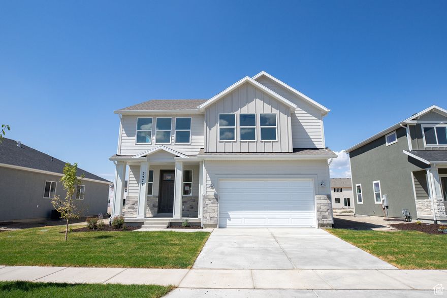 AMAZING $20,000 INCENTIVE TOWARDS CLOSING COSTS, RATE BUYDOWN, OR PRICE REDUCTION REGARDLESS OF LENDER! Must-see Parkway Fields Community in Eagle Mountain! Move-in ready! This beautiful home built by Flagship Homes features 4 bedrooms, 2.5 bathrooms, quartz slab countertops, painted cabinets, laminate flooring on the main level, a large loft on the 2nd floor, landscaped front yard, 2 car garage, and backyard (can be landscaped for an additional charge). The primary bedroom has a vaulted ceiling, large walk-in closet, and dual sinks with a separate tub and a double shower. With an unfinished basement, this home provides space for storage and room to grow. (If preferred, basement can be finished for an additional charge.) Call for more information or stop by our model home at 1546 E. Starling Lane, Eagle Mountain for a tour. Model home hours: Monday-Saturday 11 AM - 6 PM. Buyers to verify all information. Square footage is from house plans.