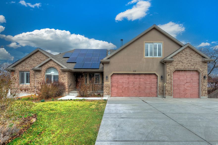 This exception Rambler sits on a private 0.36-acre lot, boasting a large deck, a fully fenced yard, and meticulous landscaping. Inside, the home spans over 4,000 square feet with four bedrooms and five bathrooms, featuring an open and bright floor plan enhanced by thoughtful upgrades. Notable improvements include solar panels, extra-large garages, a theater room, and a kitchenette on the lower level, which also has a separate entrance for versatile use. Nestled in a highly covenanted neighborhood, this home is just minutes from the Jordan River Trail, mini golf, a variety of restaurants, and entertainment options. And when you're ready for a mountain escape, ski resorts are only about 30 minutes away.