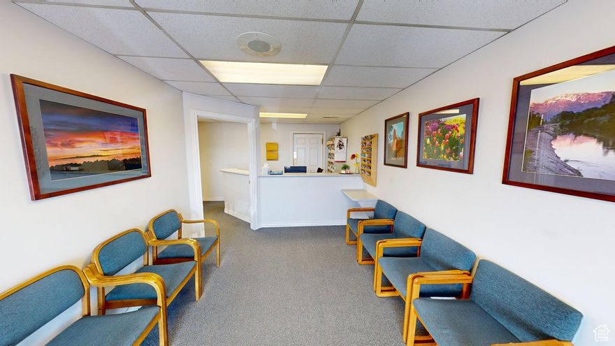 Exceptional professional office space available in a high-traffic location in Murray, just off State Street, with convenient access to I-15 and the I-215 belt route. Currently a dental office, this professionally updated main-level offering includes two adjoining suites, totaling 1,488 sq ft. on the main level.  The functionally designed layout features two treatment rooms, with space to add additional operatories as needed. The suite also includes a dedicated X-ray space, sterilization/prep area, private office, file storage, restroom, and a welcoming reception area, all tailored for efficient workflow and patient comfort.  The building is ADA compliant and part of a well-maintained professional office HOA. An additional 1,488 sq ft of basement space offers valuable flexibility for storage, lab space, or future expansion and includes a separate entrance for added accessibility and privacy.  Situated in a vibrant commercial corridor, the location offers proximity to shopping, restaurants, banks, a golf course, and Murray City offices, enhancing convenience for both staff and patients. With excellent visibility, ample parking, and a prime central location, this property is ideal for dental, medical, or other licensed healthcare professionals seeking a move-in-ready clinical space in the heart of the Salt Lake Valley.