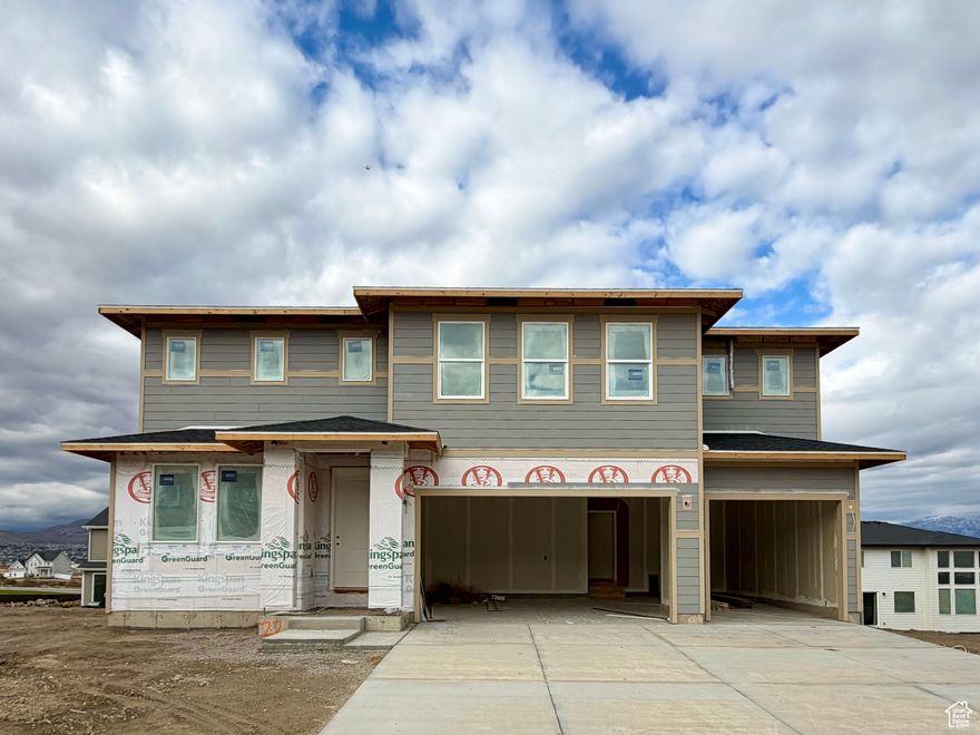 Brixton Park - 221 - Teton. Offering rates as low as 1.99%(5.76% APR) for the first year on a 7/6 ARM when financing through Lennar Mortgage. Estimated completion in December. This plan features 5 bedrooms, 3 bathrooms, a 3-bay garage, and a full unfinished daylight basement! On the main floor, you will find a spacious family room, a large kitchen with stone gray craftsman style cabinets, Miami Vena countertops and stainless steel appliances including gas range and refrigerator, plus, a spacious guest bedroom and full bathroom. The second floor has 4 bedrooms including the owner's suite, and a secondary full bathroom. Square footage figures are provided as a courtesy estimate only and were obtained from builder. Buyer is advised to obtain an independent measurement. Interior photos are of same style of home but not actual home.