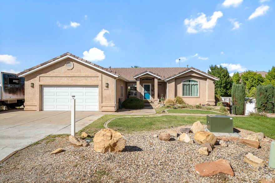 This 5-bedroom, 3-bathroom home has something for everyone! The main level offers 2 bedrooms and 2 bathrooms along with a full kitchen. While the basement adds 3 bedrooms, a full bath and a second kitchen-perfect for large families or extended stays. The backyard is an entertainer's dream with a sparkling pool, screened-in patio and your very own putting green for golf lovers. Whether you're looking for relaxation, recreation or room to grow, this home has it all.