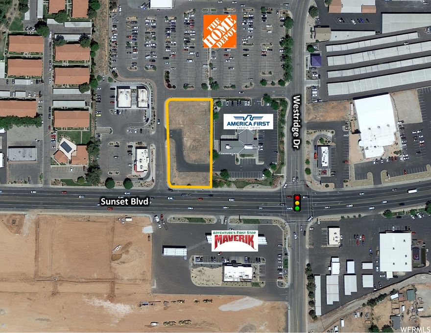 Prime restaurant/retail/office site with frontage on Sunset BLVD. It is in front of the Home Depot, adjacent to America First Credit Union and a Carls Jr restaurant. This commercial building lot is considered lot 3 of the Home Depot - Westridge Commercial Subdivision and is ready for a building permit.