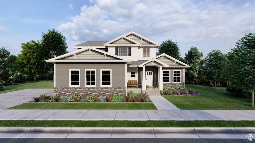 Welcome home to the Edgeworth by OLO Builders. Upgraded Owner Suite with Cultured Marble Walk In Shower; Soaking Tub with Cultured Marble Surround, Dual sinks 2 Car Side Load Garage.  Craftsman Elevation.  This modern home provides natural light in every corner. Upon entering the home, you can choose to have a bedroom or office off the main entry. Down the hall leads to a half bathroom/powder room, and then the main living and entertainment area. This great room has a vaulted ceiling, is open to the upstairs, and is surrounded by windows.  The kitchen has an abundance of cabinets and a large walk-in pantry. The owner's bedroom is located on the main floor, off the other side of the great room. It has a large walk-in closet, private toilet room, and a spacious shower and tub area, that is perfect for relaxing. Off the garage, there is a drop zone (mudroom), half bath, and large laundry room. Upstairs there is a flex area (loft), second laundry room, three bedrooms, and a full bathroom. This home can also include a full, unfinished or finished basement*. In the basement are three additional bedrooms, a full bathroom, a family room, several storage rooms, and a cold storage room. Choose from a Farmhouse, Craftsman, Prairie, Modern, Mtn. Rustic, or Simple Traditional exterior, as well as a front or side-facing garage. Call today to start customizing your new home!