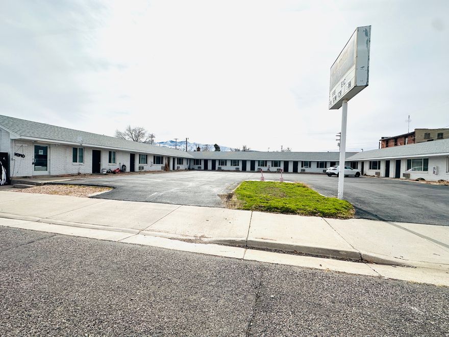 Do Not Disturb guests and residents. Motel rooms are single or double occupancy rooms and 5 of the 15 are small studios with kitchens in them. Multiple parcels included in sale which include small apartment complex located on 50 N Main St andvacant land lots surrounding apartments. All parcels included for the list price above.  Properties are managed and showings allowed after proof of funds or lender approval letter given. Please call for more details. Buyer and buyer agent to verify all info. Included parcels: #F-361-1, #F-361-2, #F-364, #F-360-2. #F-266-2  30 E Center St Fillmore, UT:  17 units, total 5650 sqft. 50 N Main St Fillmore, UT: Building 1:   6 units, total 1675 sqft Building 2:  11 units, 3900 sqft