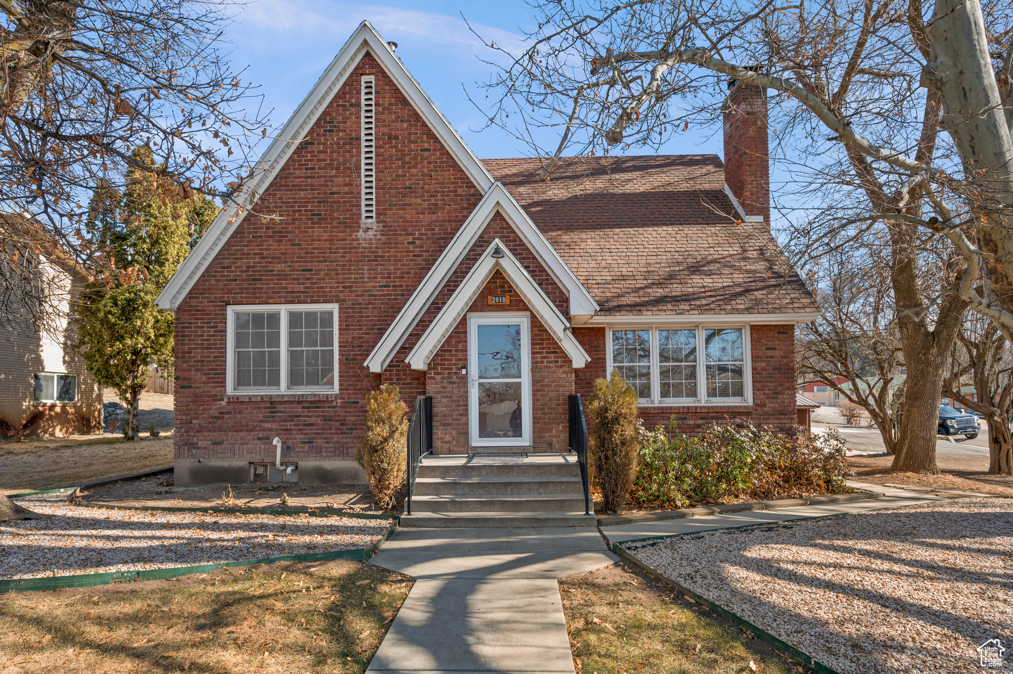 Charming brick home in the heart of North Ogden. This well-maintained 3-bedroom, 2-bathroom residence offers cozy living spaces and timeless appeal. Situated on a large lot, the property provides breathtaking views of the surrounding mountains and valley. With its original character and solid foundation, this home offers great potential to remodel and transform into something truly unique. North Ogden is a fantastic location, offering scenic views, nearby parks, and easy access to trails for outdoor enthusiasts. Enjoy the convenience of local amenities, all just minutes away. Don't miss the chance to create your dream home in this desirable neighborhood. Square footage provided as a courtesy, buyer and buyer agent to verify all. House to be sold as is.