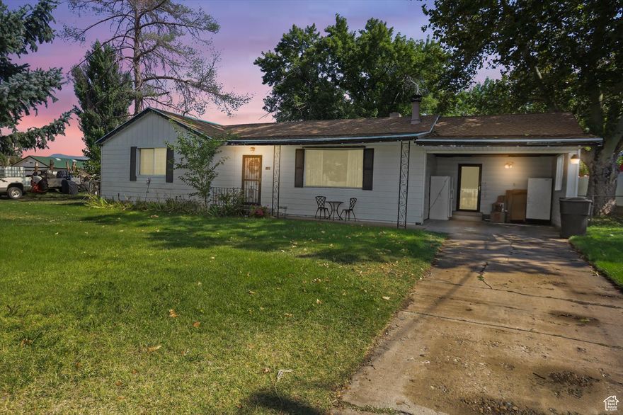Nearly an Acre | Single-Level Living | Horse Property | Under $500K in Davis County  Welcome home to a rare find in Davis County-single-level living on nearly a full acre, with room for horses and a price tag under $500,000!  This charming rambler offers the perfect blend of comfort and function. Inside, you'll love the open layout designed for easy living, with bright natural light, spacious gathering areas, and all bedrooms and amenities on one level. Step outside and you'll find what truly sets this property apart: almost an acre of flat, usable land ideal for horses, hobby farming, or simply enjoying wide-open space. Garage has a bonus of a mechanic pit!  Bring your animals, toys, or big dreams-there's room for it all here. Properties like this don't come along often in Davis County, especially at this price.