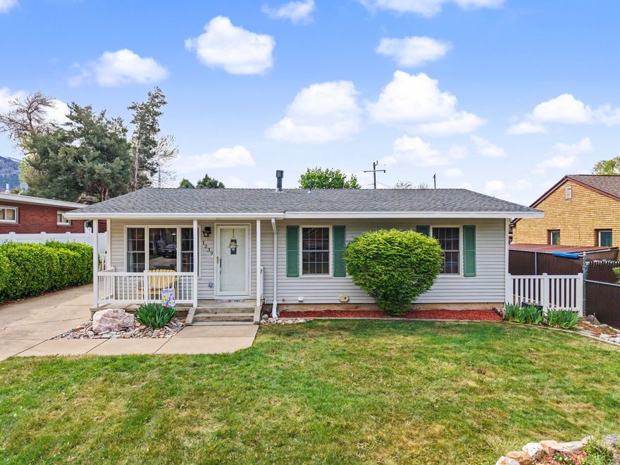 Located in one of Ogden's most desirable east bench neighborhoods this well cared for home offers comfortable one level living with minimal stairs and incredible mountain views right out your door. Inside, you'll find a recently updated kitchen, new carpet and paint, and a warm, inviting living space centered around a stove that is capable of heating most of the home, creating both comfort and efficiency. The layout is functional and easy to live in, making it a great fit for a wide range of buyers. Major systems have been thoughtfully updated, including a new HVAC system in 2022, water heater in 2023, and a full electrical upgrade in 2024 featuring a new main line, exterior panel, and surge protection, giving added peace of mind. Outside, the fully fenced yard offers mature landscaping and a private setting to enjoy the surrounding views. The two car garage offers tons of storage space along with a built in workbench, making it ideal for projects, hobbies, or additional organization. This home has been well maintained and clearly loved, with the big ticket items already taken care of for the next owner.