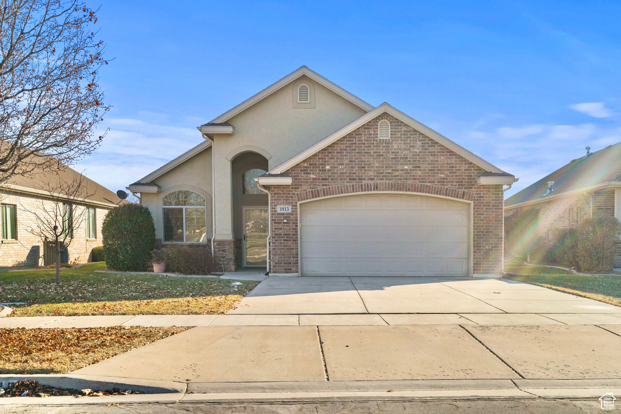 **OPEN HOUSE * SAT. FEB. 8TH * 10AM-12PM ***  GORGEOUS single-level home in a beautiful, 55+ COMMUNITY. The OPEN CONCEPT floor plan offers a spacious great room with vaulted ceilings. The kitchen has GRANITE COUNTERTOPS, and  REVERSE OSMOSIS water system and ENORMOUS ISLAND. Large master suite with SEPARATE TUB AND SHOWER, plus two additional bedrooms and a BEAUTIFUL guest bath. LARGE  private COVERED PATIO, with a storage shed and permanent HOLIDAY LIGHTING. The two-car garage was finished with EPOXY FLOORS, for easy upkeep, also has built-in shelving for extra storage. Home sits directly across from a beautiful park and close to guest parking. Located near the West Davis Corridor, Eagle Gate Golf Course, Shopping and scenic walking and biking trails. MAKE AN APPOINTMENT TODAY!!