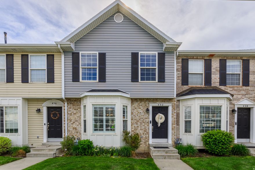 OPEN HOUSE FRIDAY, APRIL 17th from 5:00 to 7:30 PM!  Welcome to this beautiful townhome in the desirable North Gate Community in American Fork! This well-cared-for home boasts impeccable design and taste, with updates that include tile in the kitchen and bathroom. Walk outside and enjoy the private backyard with a storage shed, and easy access to the ample private HOA  green space and Hindley park just behind the home. Additional features include: a quiet neighborhood, a double vanity in the upstairs bathroom, water softener & refrigerator and plantation shutters. HOA Fee Covers: snow removal, playground & picnic area, trash removal, landscaping maintenance, exterior building maintenance and common areas, exterior building insurance, exterior water & electricity for common areas, RV parking area. Approximately 5 minutes to I-15 and the American Fork FrontRunner Station, 10 minutes to the American Fork Beach & Boat Harbor on Utah Lake that has a boat launch, docks, and a beach. Only 15 minutes to the new Primary Children's Hospital. Quick access to the Silicon Slopes area. Located next to the Hindley Park that has a new playground and includes 6 dedicated pickleball courts. Enjoy the nearby amenities, such as the Traverse Mountain Outlets, shopping centers, numerous dining options, movie theaters, museums, golf courses, and so much more! This stunning home is approximately a 35-minute drive to downtown Salt Lake City and SLC International airport. Square footage figures are provided as a courtesy estimate only and were obtained from county records. Buyer is advised to obtain an independent measurement.