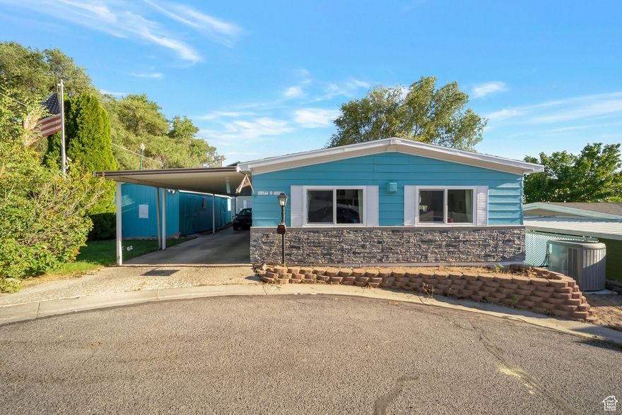 Discover this beautifully updated mobile home, remodeled in 2023 and situated on a desirable end-of-street lot that offers added privacy and great natural light. The house has an open-concept layout and a spacious primary bedroom with a relaxing soaking tub. The remodeled kitchen showcases granite countertops and stylish finishes, complemented by new vinyl flooring that adds a modern, inviting feel. NEW  ROOF  2025!!! A convenient laundry room is also available. This home truly has it all!  Square footage figures are provided as a courtesy estimate. Buyer is advised to obtain an independent measurement.