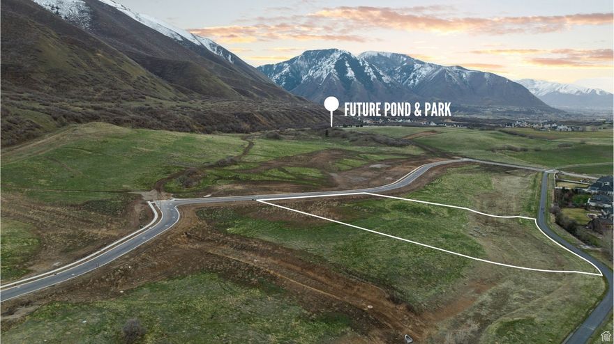 The Preserve at Mapleton is a distinctive community that offers a tranquil retreat while remaining close to town. The lots are designed for paramount views and usability. Nestled in the hills above the community will be a private getaway, featuring a stocked fishing pond with sandy beaches, a pavilion, walking trails, and 7+ acres of family-friendly park space. Property lines shown in photos are for illustrative purposes only and may not represent exact boundaries. Buyers are advised to verify all information through an independent survey. Proximity to local amenities are estimates and change based on a number of uncontrollable factors.