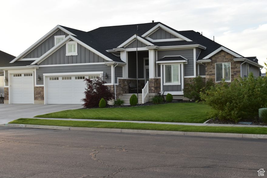 **PRICE IMPROVEMENT!!** Very welcoming and inviting home in a great neighborhood with 3 Bedrooms, 1 Den/Office and 3 Full Bathrooms. The Den/Office could easily be converted to an additional bedroom for a total of 4 finished bedrooms with room to grow in the basement. Prime location near the new West Davis Corridor (3 minutes to the entry) and the new Syracuse Temple. New Costco being built .5 miles away. South facing home. Numerous upgrades throughout. Black Stainless Steel appliance package. New Water Heater and Refrigerator purchased and installed this spring. Granite counter tops. Spacious well-appointed kitchen. Open concept layout with a bonus Loft area overlooking the great room and kitchen. Vaulted ceilings. Upgraded wood grain tile throughout. Upgraded carpet and pad throughout. 4 Car garage. Partially finished basement with 2 bedrooms and a full bathroom finished and an unfinished area for a Rec/Family room and another bedroom as well. Large gun safe in the basement is included. Plantation Shutters throughout. Fully finished landscaping with auto sprinklers that can be controlled through an app. RV parking on west side of home that is 70+ feet long. Covered back patio area as well as covered front porch. Trimlight permanent holiday lighting installed. Trex decking on the back porch and stairs in the garage. Lifetime shed on the back patio is included. This is the Alexander Plan built by CastleCreek. Square footage figures were obtained from builder plans and county records, buyer is responsible to verify all measurements.