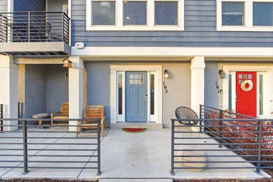 Rarely available for purchase in this highly desirable community, ideally located between State Street and I-15 with convenient access to the Murray TRAX Station, Intermountain Medical Center, and abundant shopping and dining options. This thoughtfully designed home features several upgrades selected at construction, including soft-close cabinetry, additional recessed (can) lighting, and extra wall outlets. Enjoy relaxing Wasatch Mountain views directly from the living room, creating a calm and inviting atmosphere. The home is exceptionally light and bright, with natural sunlight streaming in from both sides. Completing the offering is a highly sought-after two-car garage.